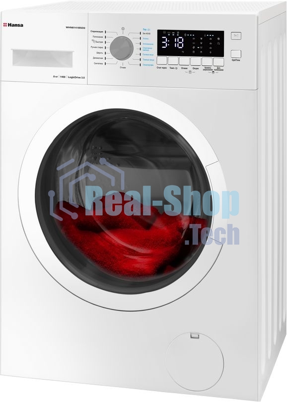 Стиральная машина Hansa WHN8141BSD2 белый загр. фронтальная макс.: 8 кг 1400 об/мин класс: А+++