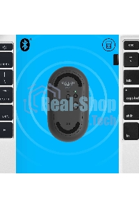 Мышь беспроводная Logitech Pebble M350 графитовый, 1000 dpi, радиоканал, Bluetooth, USB, кнопки - 3