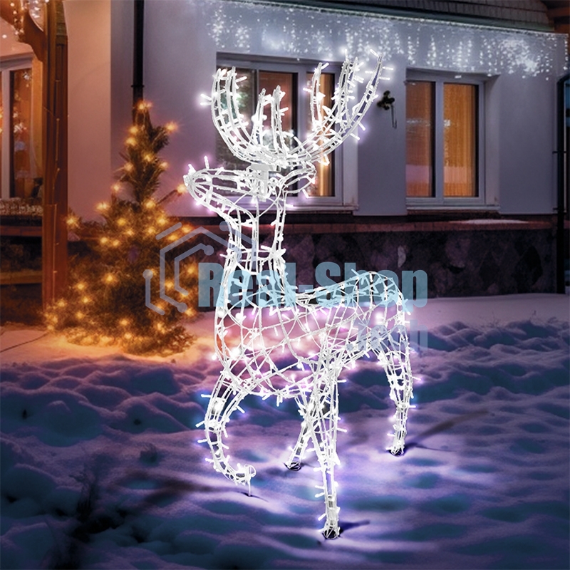 Фигура объемная Neon-night Олень 115х195 см, 528 LED, IP65, цвет свечения белый