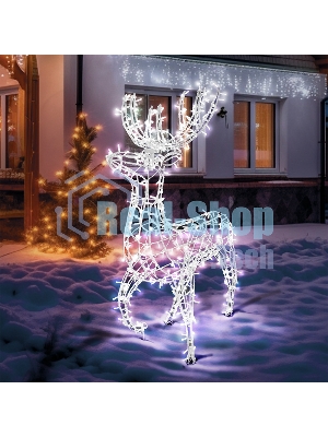 Фигура объемная Neon-night Олень 115х195 см, 528 LED, IP65, цвет свечения белый