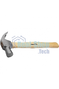 Молоток-гвоздодер Sparta 225 г, боек 22 мм, деревянная рукоятка