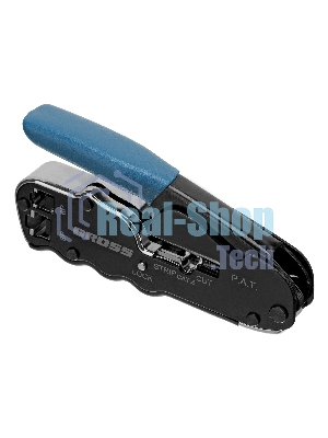 Клещи для обжима телефонных и компьютерных клемм Gross RJ45, 8P и RJ11/12, 6P, компакт., CAT5