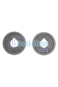 Подающий ролик Denzel U профиль под алюминиевую проволоку 1,0-1,2 мм, 2 шт