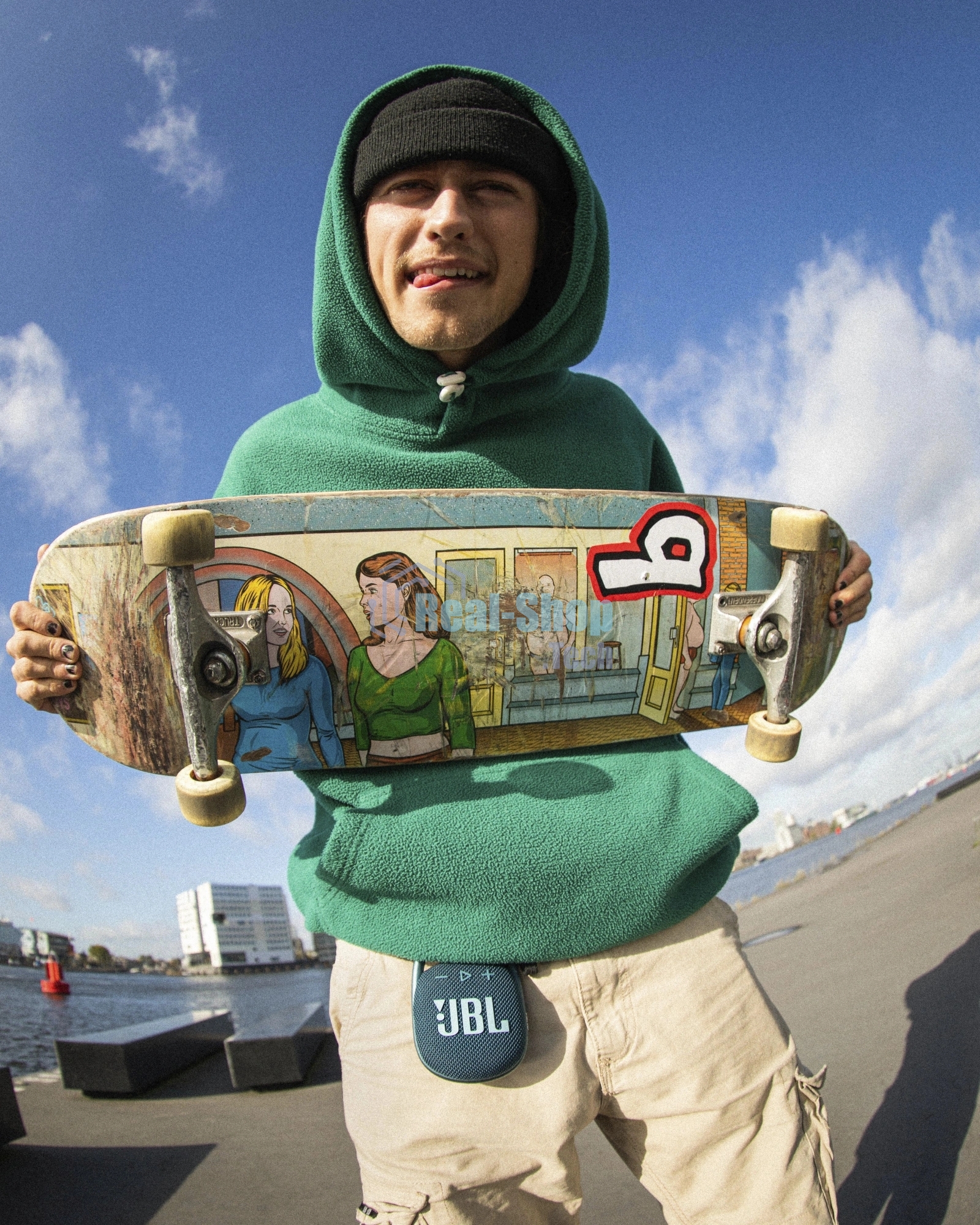 Портативная акустическая система JBL CLIP 4, синий