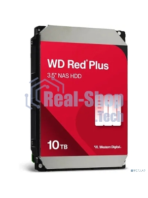 Жесткий диск HDD Western Digital 10Tb, 7200RPM SATA 3.5 Red Plus NAS 512MB buffer