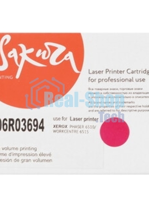 Картридж лазерный Sakura 106R03694 для Xerox Phaser 6510, WC 6515, пурпурный, 4300 к.