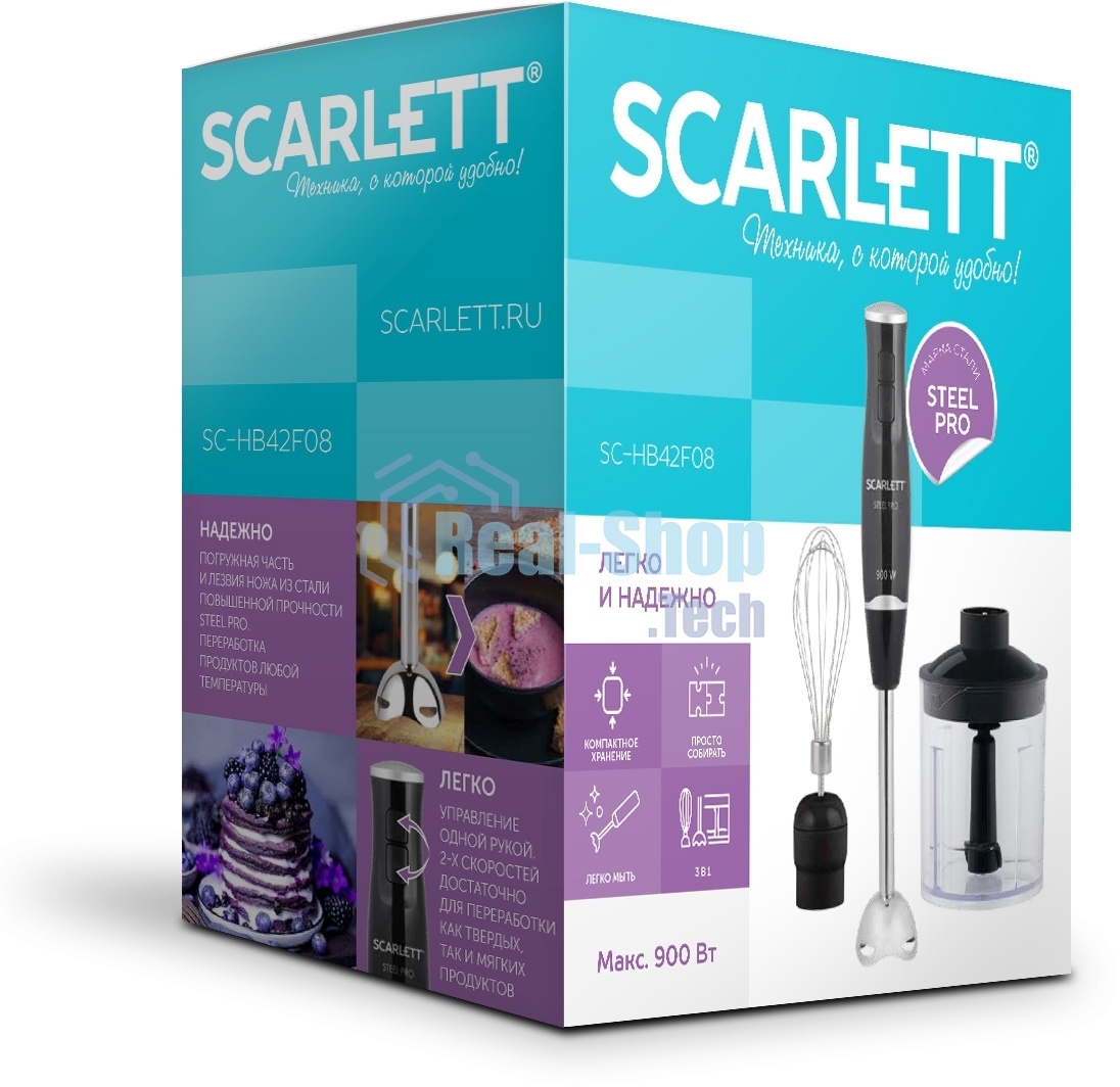 Блендер Scarlett SC-HB42F08 (черный)