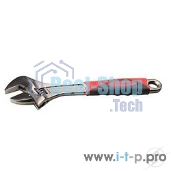 Ключ разводной Зубр, хромоникелевое покрытие, длина 200мм, увеличен. зев 30мм 27255-20