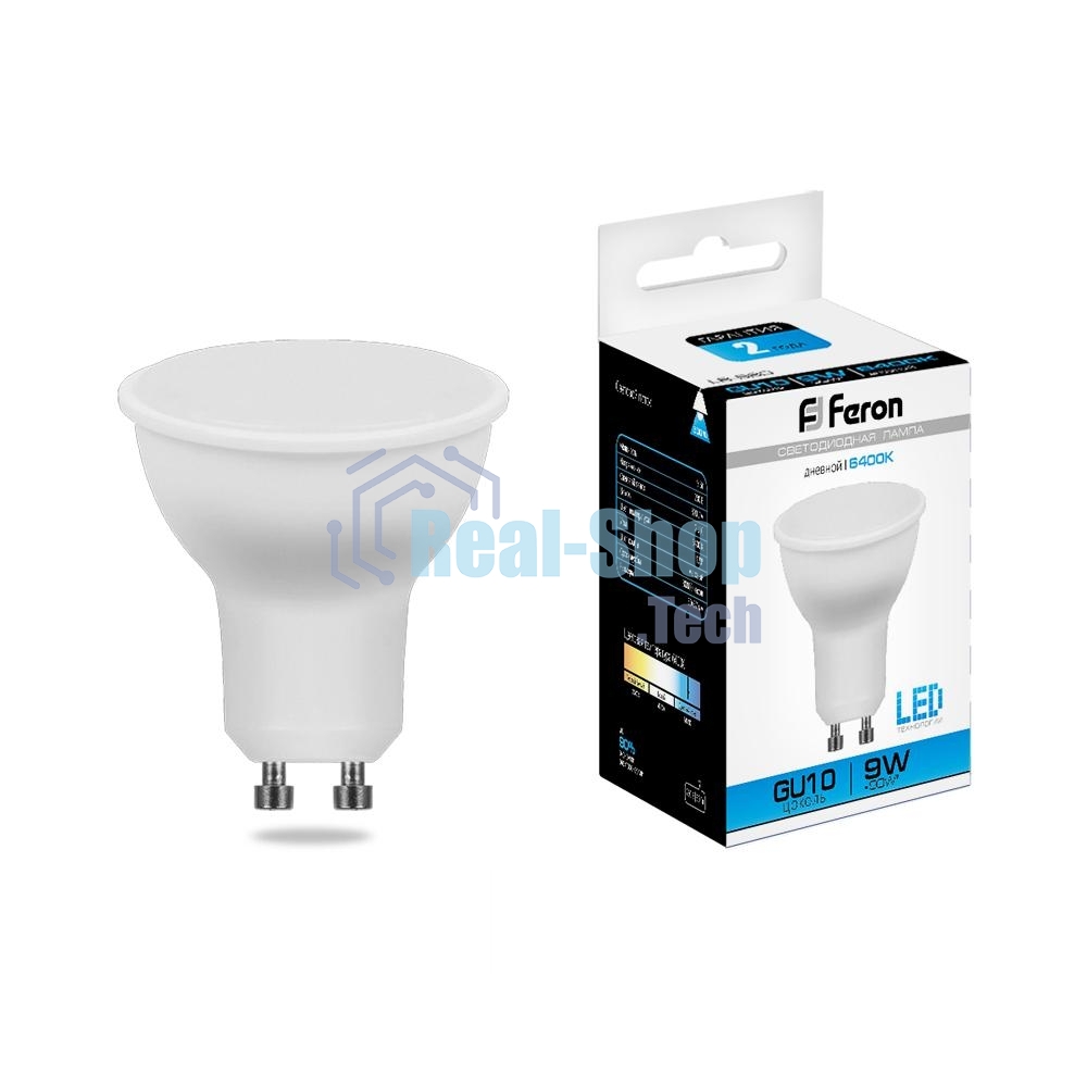 Лампа светодиодная Feron LB-560 9W 230V GU10 6400K