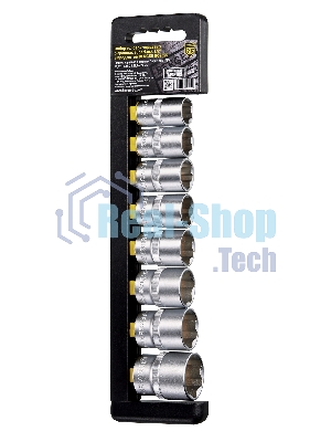 Набор головок BERGER BG2029 торцевых 1/2'' superlock 8предметов 16-27мм