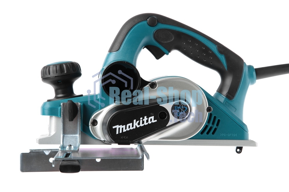 Рубанок Makita KP0810C Рубанок,1050Вт,12000об\м,ширина-82мм,глуб-4мм,3.2кг,кор,парал упор