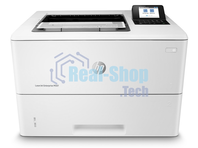 Принтер лазерный HP LaserJet Enterprise M507dn (1PV87A), A4, ч/б, печ. до 43 стр/мин, 1200 x 1200 dpi, USB, RJ-45, Air Print, Mopria