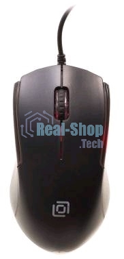 Мышь проводная Oklick 245M черный, 1000 dpi, USB, кнопки - 3