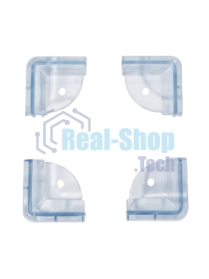 Прозрачные треугольные накладки-протекторы для мебели (4.3*4.3*2.1 см). 4 шт. 