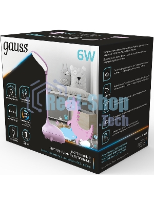 Светильник Gauss Qplus GTL701 (GT7014) настольный LED розовый 6Вт