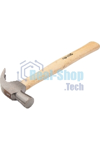 Молоток-гвоздодер Sparta 225 г, боек 22 мм, деревянная рукоятка