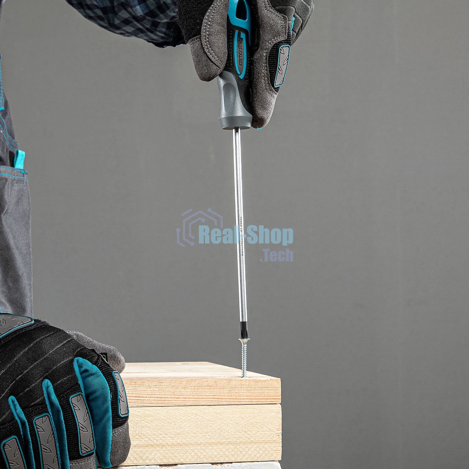 Отвертка Gross 12142 PH1 x 150мм S2, трехкомпонентная ручка