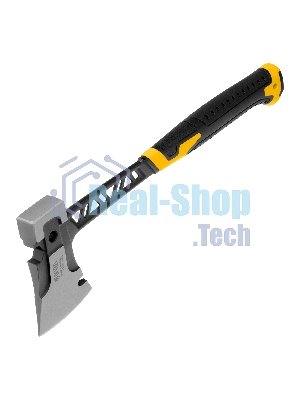 Топор цельнокованый Denzel 600 г, двухкомпонентная обрезиненная рукоятка