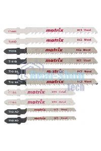 Набор полотен Matrix для электролобзика универсальный, 10 шт, T-SET1003