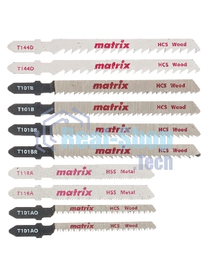 Набор полотен Matrix для электролобзика универсальный, 10 шт, T-SET1003