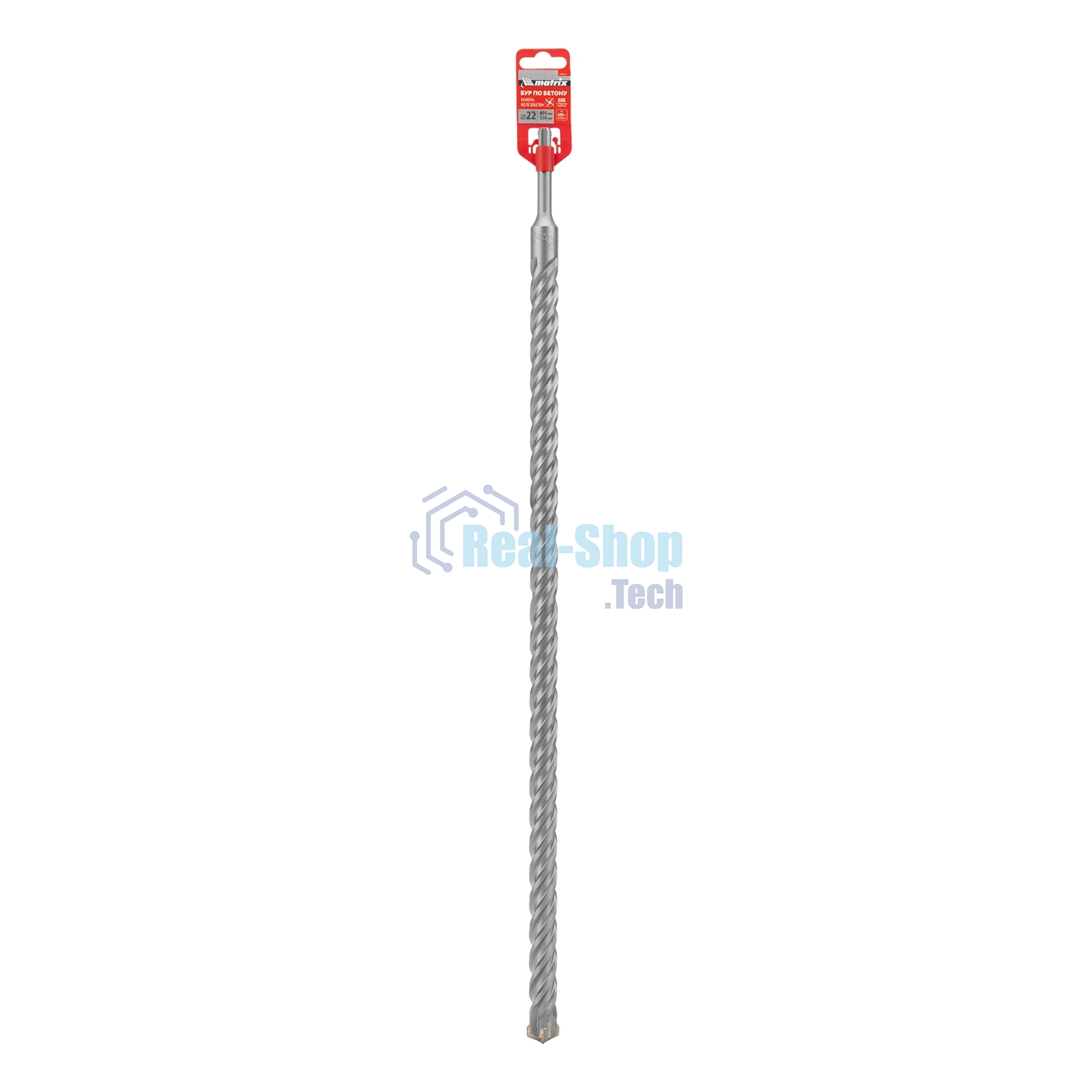 Бур по бетону Matrix, 22 x 600 мм, SDS PLUS c крестовой пластиной