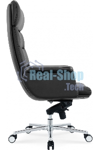 Кресло руководителя Cactus CS-LBK-AMSTERDAM кожа, крестов. алюминий