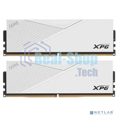 Оперативная память XPG Lancer, DDR5, 32GB (2x16GB), 6000MHz, CL30, DIMM, с радиаторами, белый
