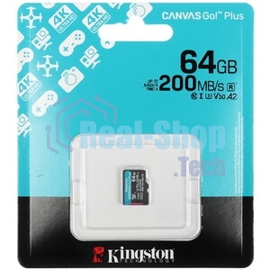 Флеш карта microSDXC 64Gb Kingston SDCG4/64Gb Canvas Go! Plus + adapter