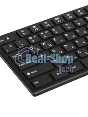 Комплект беспроводной SVEN ножничная клавиатура + мышь KB-C2550W черный (109 кл.,12Fn, 1000DPI, 2+1 кл.)