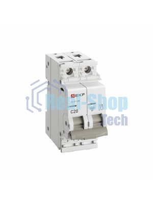 Выключатель автоматический 2п C 20А 4.5кА ВА 47-63N PROxima EKF M634220C