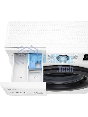 Стиральная машина LG TW4V3RS6W белый, загрузка фронтальная 10,5 кг, 1400 об/мин., класс: А