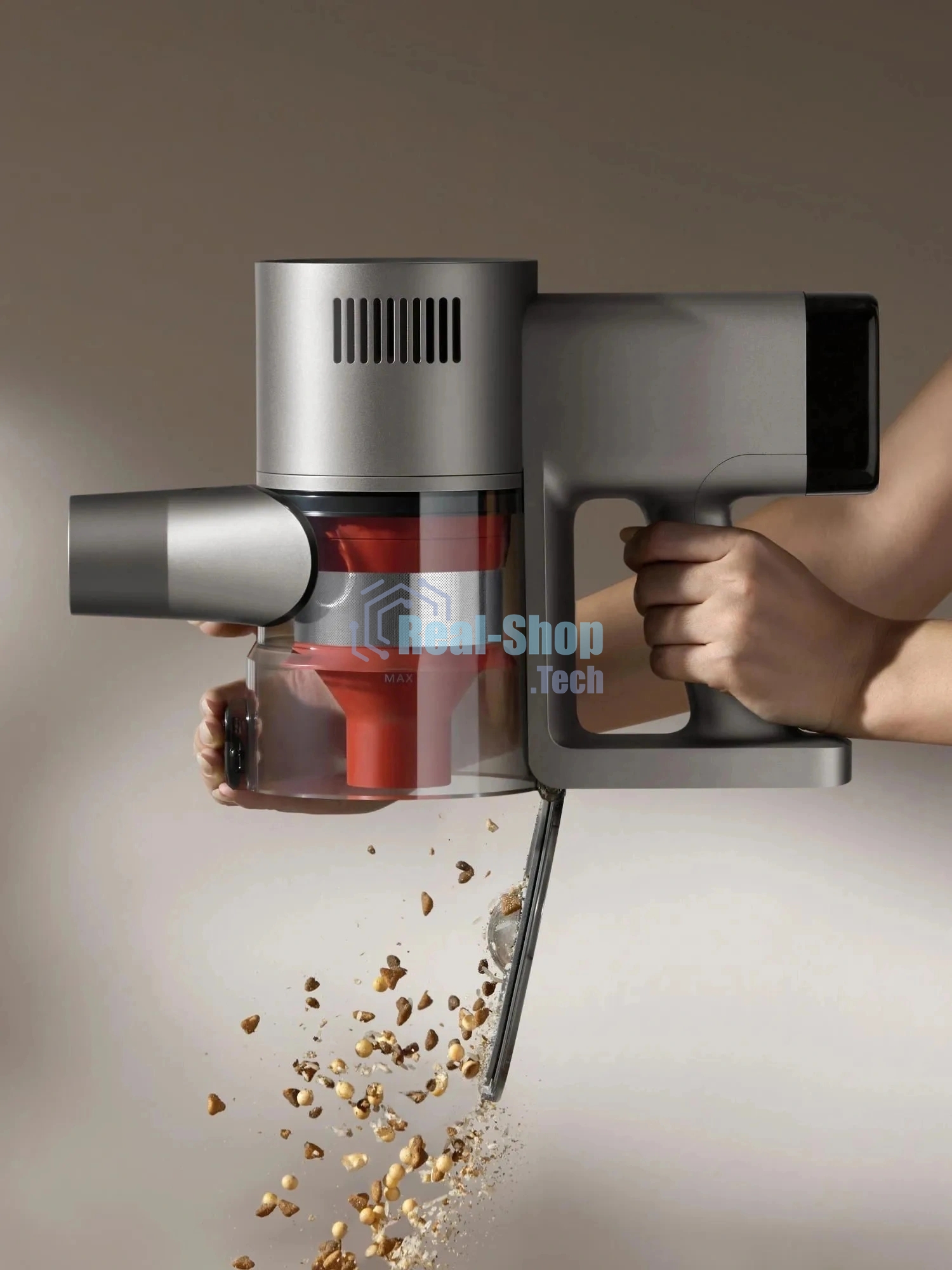 Пылесос вертикальный Xiaomi Vacuum Cleaner G30 Max EU серый, питание от аккумулятора, 280 Вт, уборка сухая, пылесборник 0.8 л