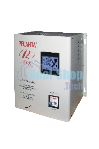 Стабилизаторы напряжения Ресанта АСН-12 000/Н1-Ц 63/6/22 Стабилизатор Lux 220В±8%, Габ. 305х190х360, Вес 19,5кг