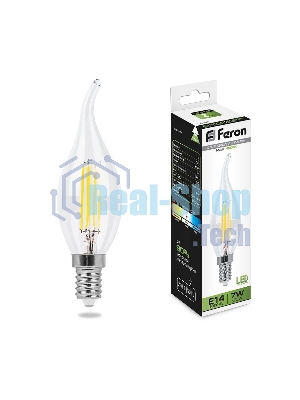 Лампа светодиодная Feron LB-67 филаментная 7W 230V E14 4000K