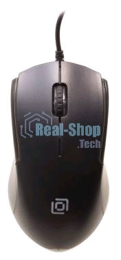 Мышь проводная Oklick 245M черный, 1000 dpi, USB, кнопки - 3