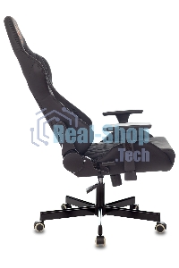 Кресло игровое Knight ARMOR черный, ромбик, эко.кожа, с подголовником, крестовина металл