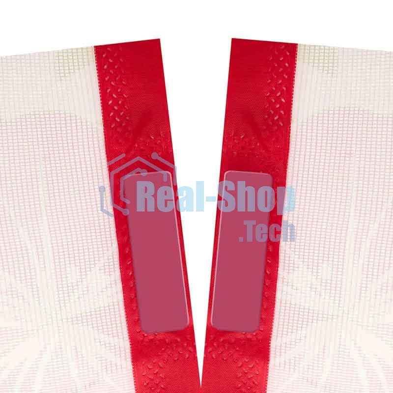 Дверная антимоскитная сетка Rexant, розовая с цветами (магниты пришиты по всей длине сетки!)