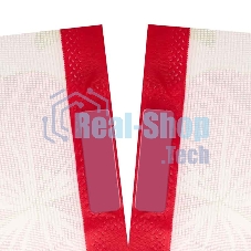 Дверная антимоскитная сетка Rexant, розовая с цветами (магниты пришиты по всей длине сетки!)