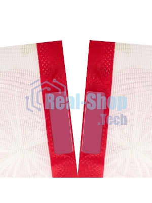 Дверная антимоскитная сетка Rexant, розовая с цветами (магниты пришиты по всей длине сетки!)