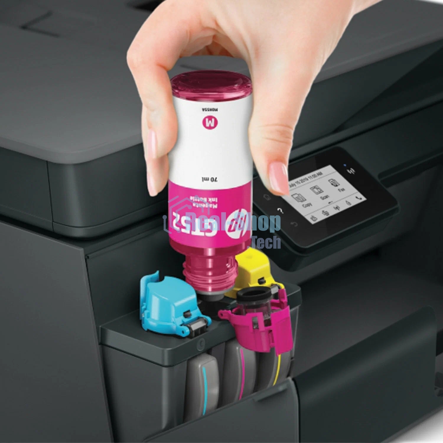 МФУ струйное HP Smart Tank 615 AiO (Y0F71A), A4, цветной, печ. до 22 стр/мин. (ч/б) до 16 стр/мин. (цвет), скан. до 5 стр/мин. (ч/б) 3 стр/мин. (цвет), 1200 x 1200 dpi (ч/б печать, скан.) 1200 x 4800 dpi (печать цвет), USB, Wi-Fi, BlueTooth, Air Print, Mopria