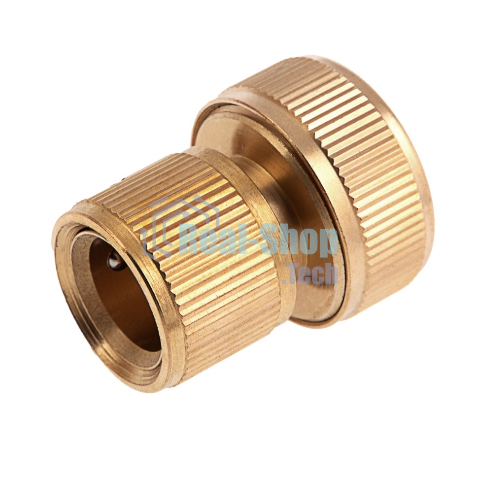 Соединитель латунный быстросъемный для шланга Palisad 3/4