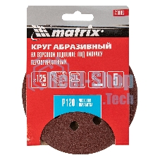 Круг абразивный Matrix на ворсовой подложке под 