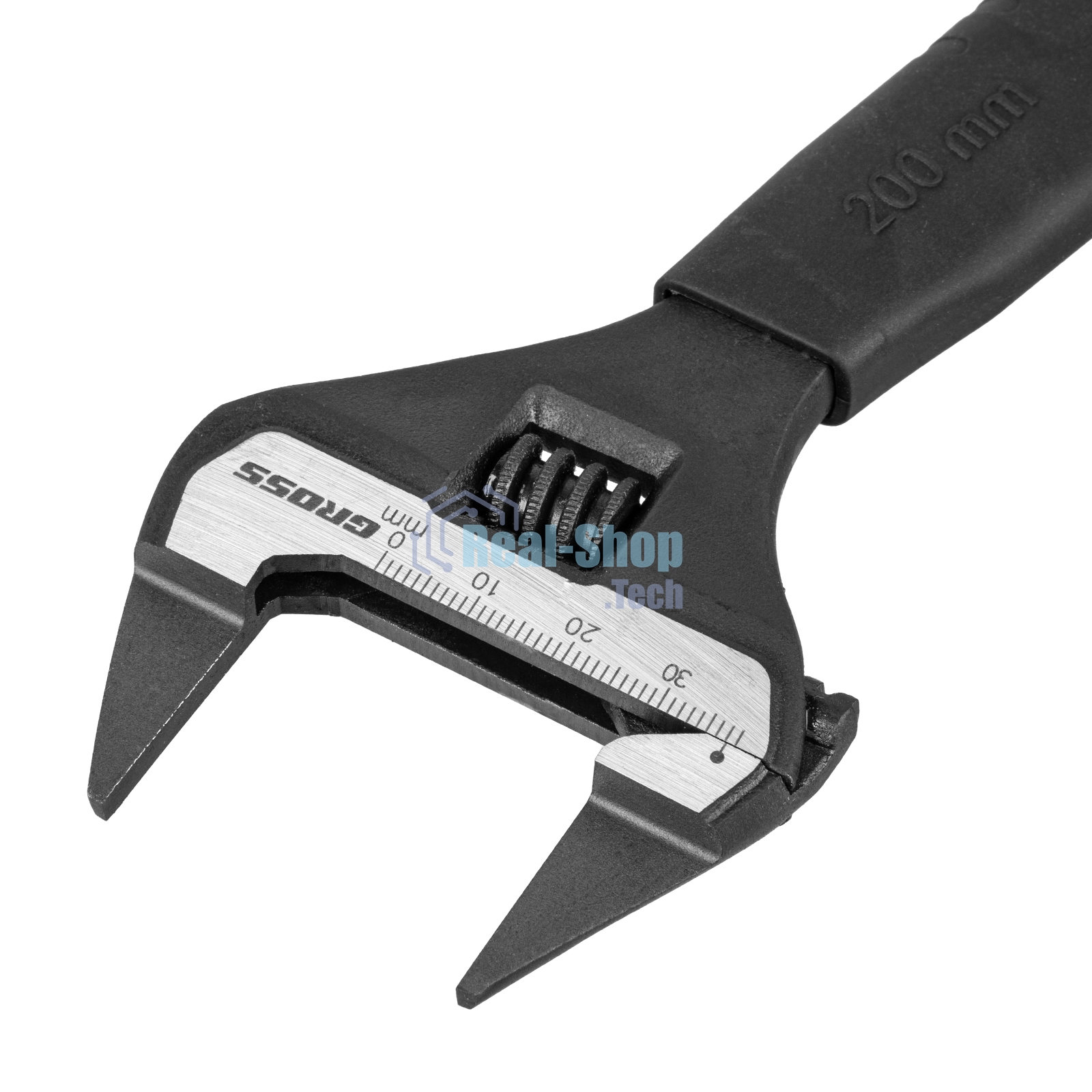 Ключ разводной Gross 15573 200 мм, CrV, ультратонкие губки