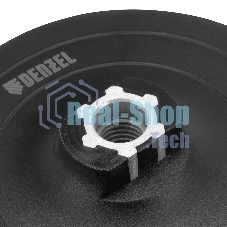 Тарелка опорная для дрели и УШМ Denzel с липучкой, 115 мм, твердая, с адаптером c М14 на d8