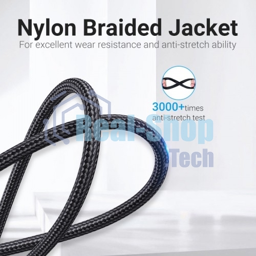 Кабель Vention USB 2.0 CM/AM 5A - 1м. U-образный