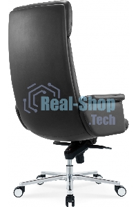 Кресло руководителя Cactus CS-LBK-AMSTERDAM кожа, крестов. алюминий