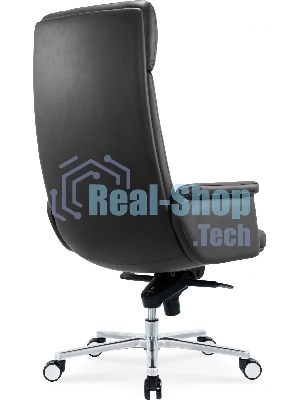 Кресло Cactus CS-LBK-AMSTERDAM черный, кожа, 120 кг, подголовник, механизм качания