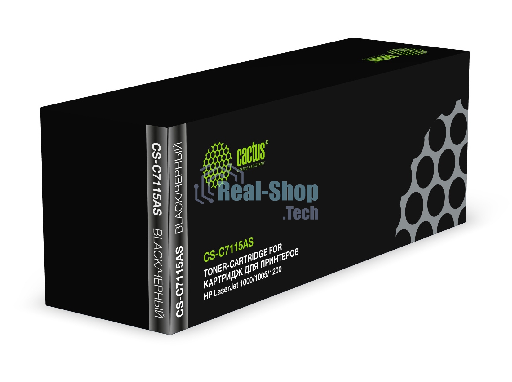 Картридж лазерный Cactus CS-C7115AS черный (2500 стр.) для для принтеров HP LaserJet 1000/1005/1200
