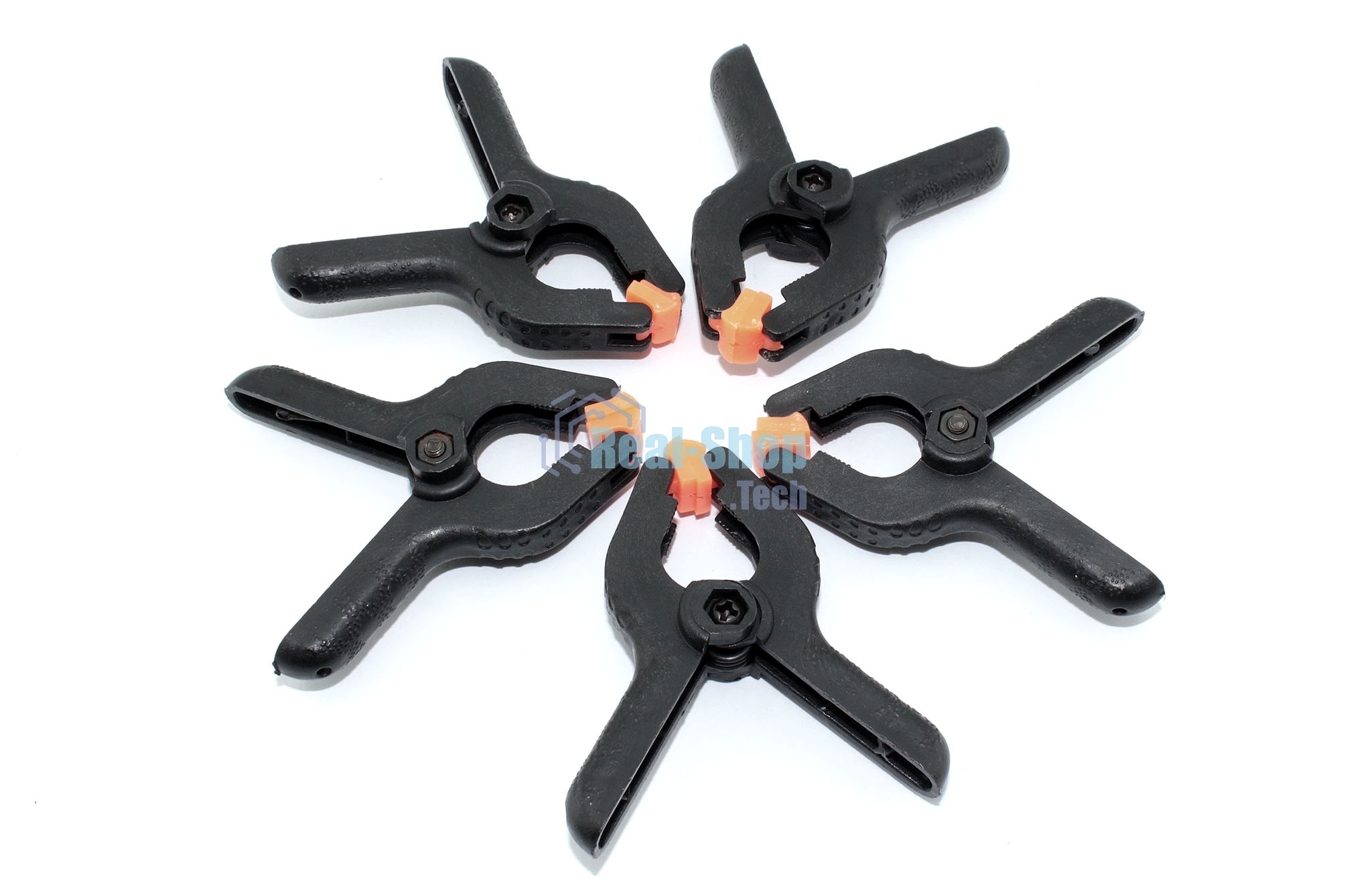 Набор зажимов маленьких на пружине 70мм 5 шт