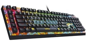 Клавиатура Razer BlackWidow V4 X Green Switch Pokemon Kanto Starters Edition проводная, USB Type-A, желтый